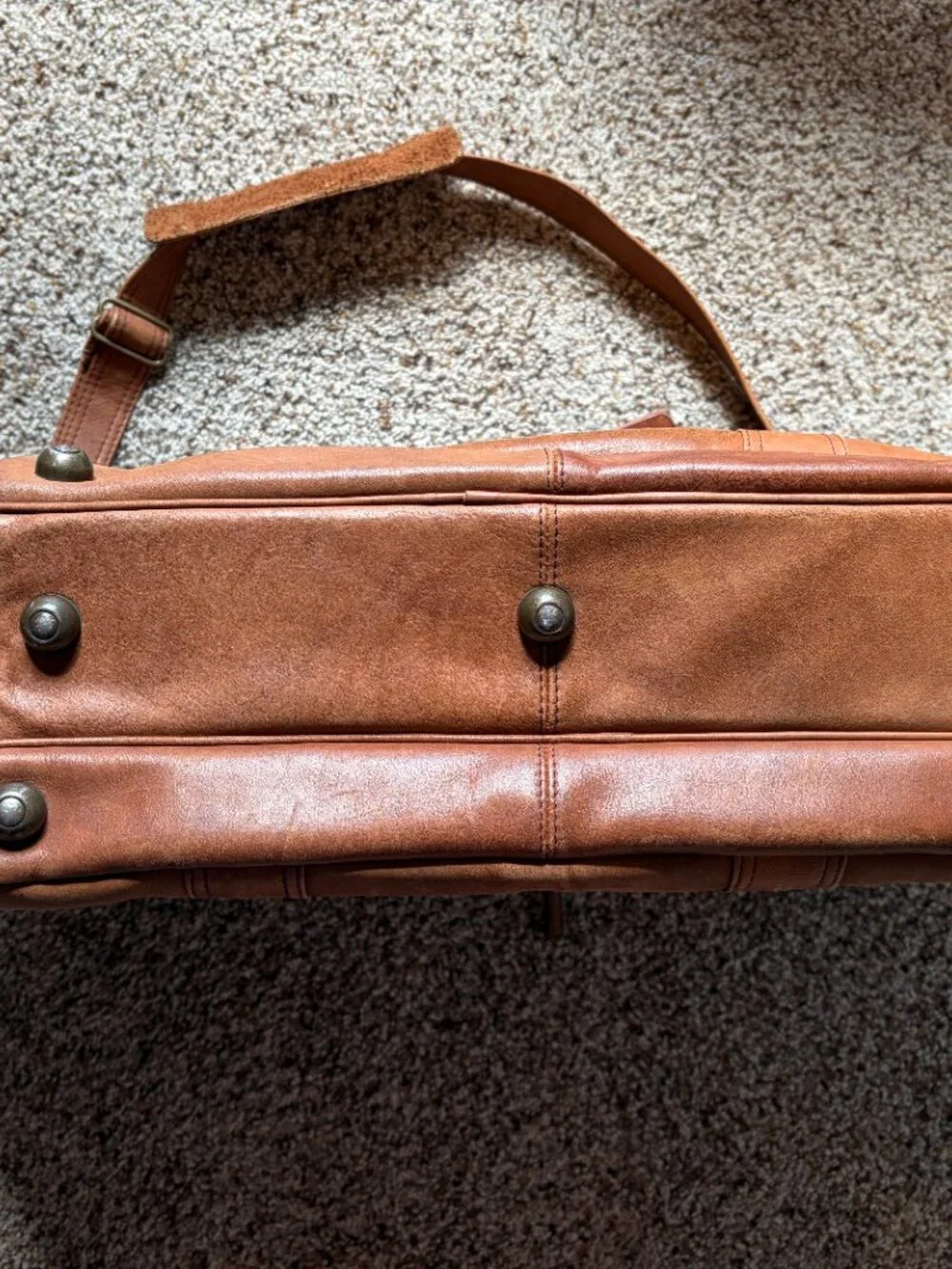 RARE Vintage Tumi Leather Duffle Bag